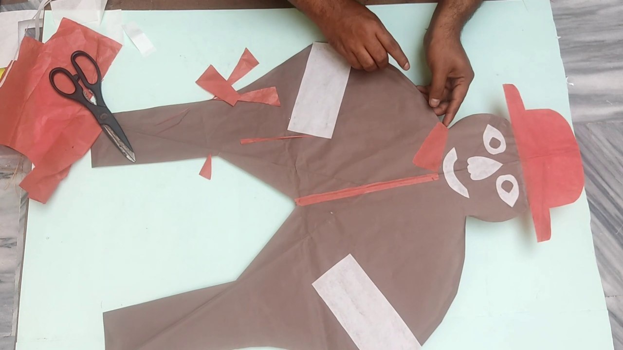 Human Shaped kite Easy  & Simple Tutorial