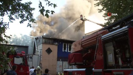 Eyüpsultan’da plastik hammadde atölyesinde yangın