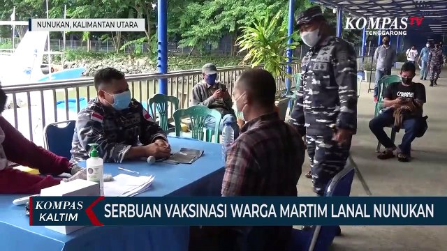 Serbuan Vaksinasi Warga Maritim Lanal Nunukan