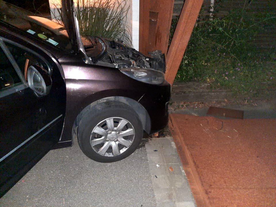 Crash - rue du Manège, Mouscron - juillet 2021