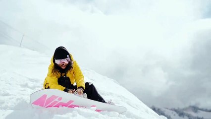 Drone HD _ snow mountain ski - Nature /ESQUIANDO NO GELO