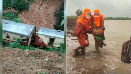 Скачать видео: Floods: Heavy rains wreak havoc in Maharashtra and Karnataka