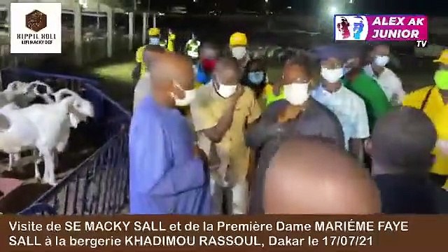 Visite du Président de la République SEM Macky SALL et de la Première Dame Maréme FAYE SALL à la Bergerie Khadimou Rassoul
