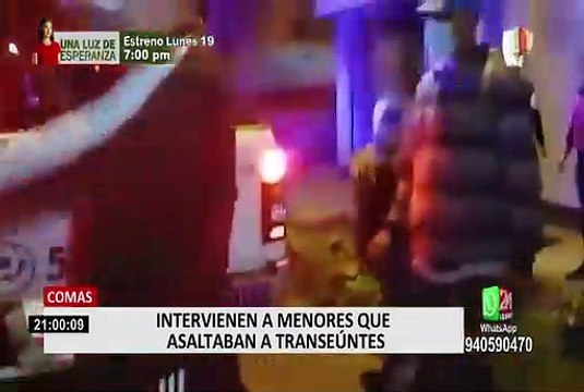 Comas: intervienen a menores de edad que asaltaban a transeúntes