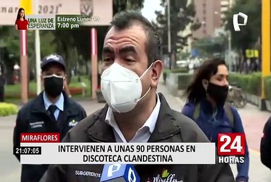 Miraflores: intervienen a 90 personas en discoteca clandestina en plena emergencia sanitaria