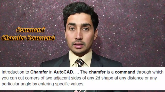 CLASS 57 | Fillet command in CAD | Chamfer Command in CAD | fillet and chamfer Command in Urdu Saqib