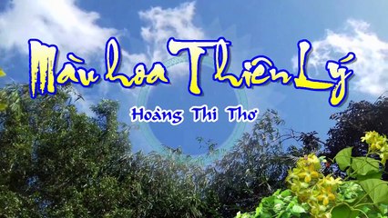 [Karaoke] MÀU HOA THIÊN LÝ - Hoàng Thi Thơ (Giọng Nam)