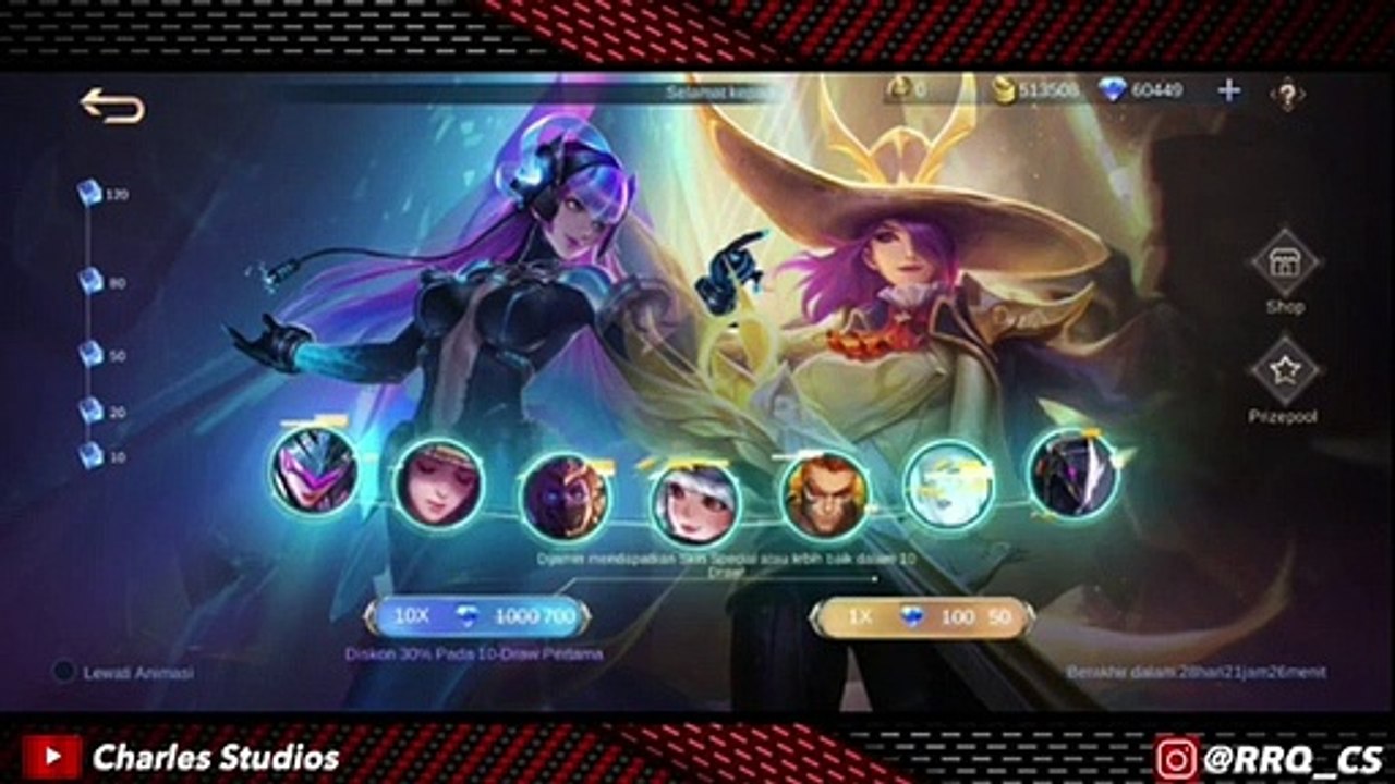 GACHA EVENT SKIN LEGEND LESLEY Mobile Legends Indonesia 2021