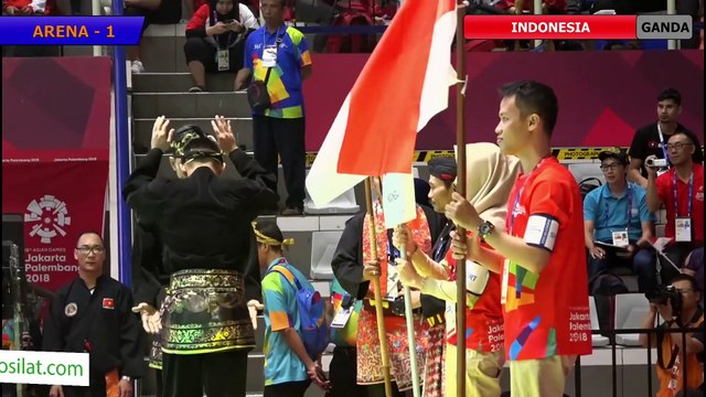 Pencak Silat Artistic Male Doubles Indonesia Finals 18th Asian Games Indonesian 2018