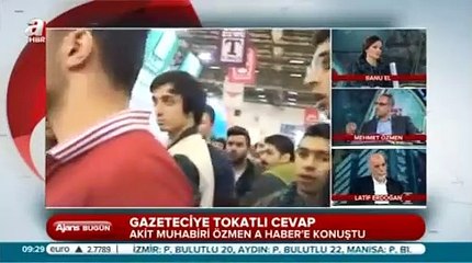 Saldırıya uğrayan muhabirimiz Mehmet Özmen A Haber'de