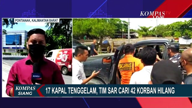 17 Kapal Tenggelam di Perairan Kalbar, 42 Korban Hilang Masih dalam Pencarian