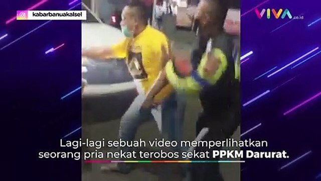 Pengacara Berani Lawan Polisi, Terobos Sekat PPKM Darurat