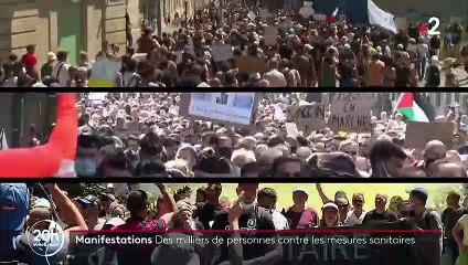 Download Video: Coronavirus - Ils sont contre les nouvelles mesures sanitaires et ils s'expliquent face aux caméras :  Ecoutez les arguments les manifestants qui étaient dans la rue hier