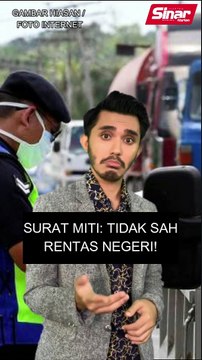 Surat MITI: Tidak sah rentas negeri!