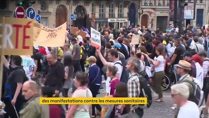 Covid-19 : des manifestations contre le pass sanitaire et l'obligation vaccinale aux quatre coins de la France