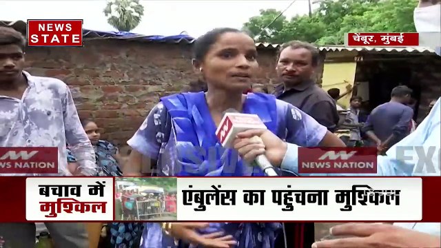 Anger among victims of landslide caused by heavy rains in Mumbai