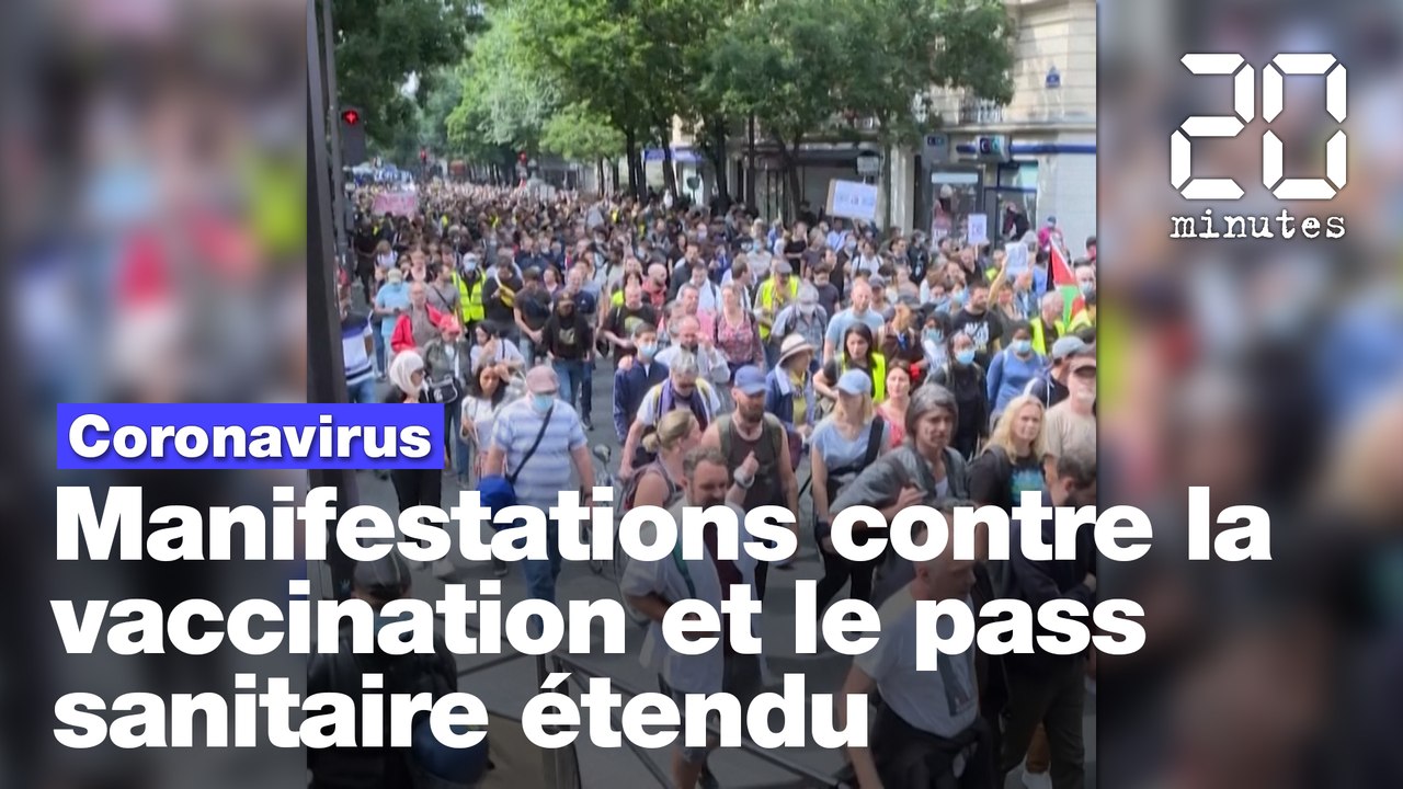 Coronavirus : Plusieurs manifestations contre la vaccination et le pass sanitaire étendu