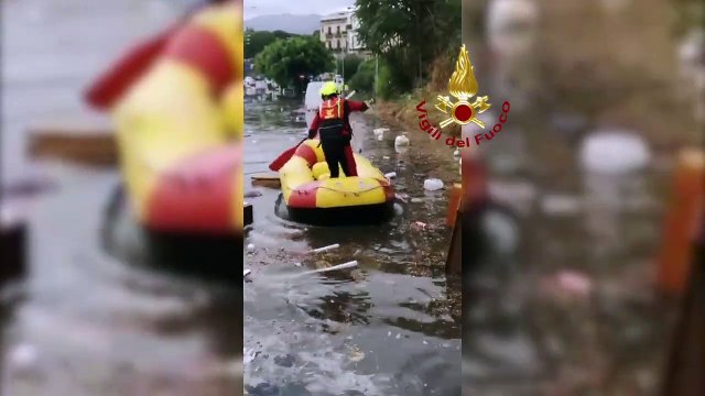 Forti piogge nel Palermitano: un centinaio gli interventi dei Vigili del fuoco dalle prime ore della mattina - VIDEO