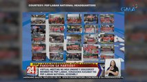 Virtual meeting ng mga umano'y grassroot member ng PDP-Laban, isinagawa kasabay ng PDP-Laban National Assembly | 24 Oras Weekend