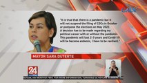 Sinagot ni Davao City Mayor Sara Duterte ang tanong sa madalas niyang pag-alis sa Davao City sa kabila ng mataas na COVID-19 cases sa lungsod | 24 Oras Weekend