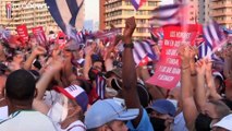 Cuba: manifestazione con Castro e Díaz-Canel a L'Avana