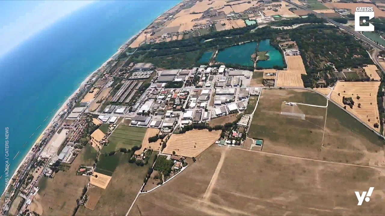 Fallschirmsprung über Italien geht schief