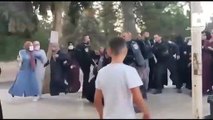 Video shows Israeli forces assaulting and shooting female Palestinian worshipers inside Al-Aqsa Mosque!