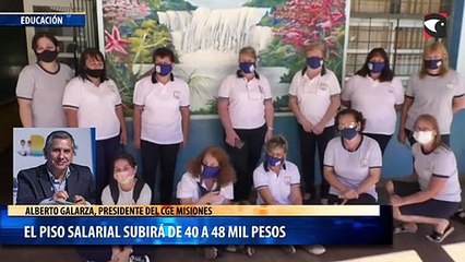 El piso salarial subirá de 40 a 48 mil pesos