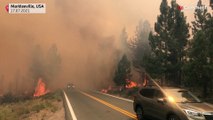 Waldbrand am Lake Tahoe bedroht Flughafen