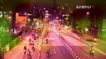 Visual Malam Penyekatan PPKM Darurat di Mampang dan Cikarang