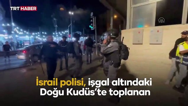 İsrail polisi Filistinlilere plastik mermiyle saldırdı