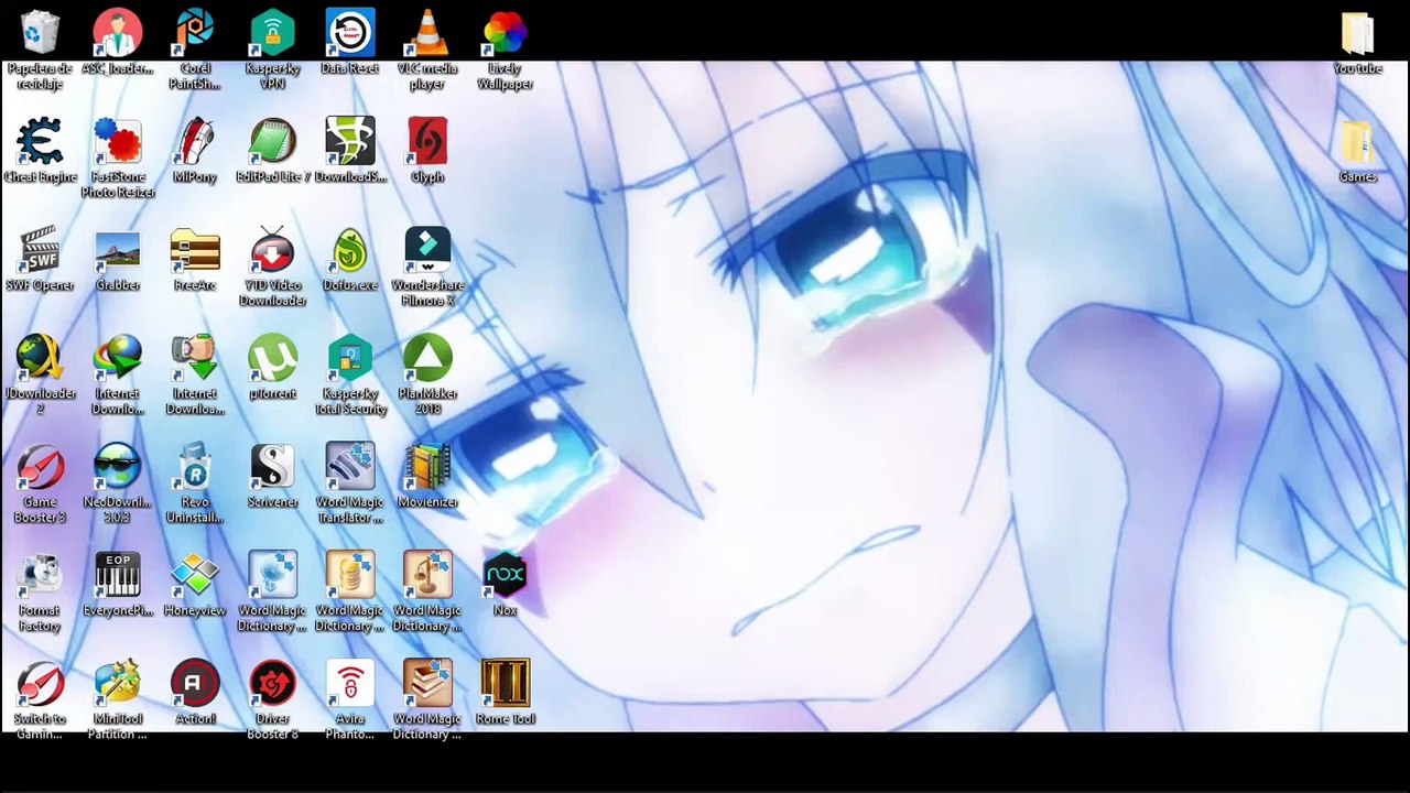 wallpapers yumekui merry + icons folders + vlc skin