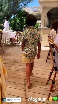 Vidéo d'Alphone, fils d'Alessandra Sublet, le 18 juillet 2021.