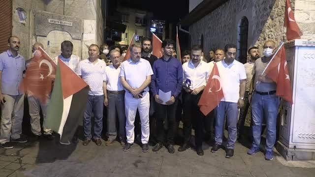 HATAY/OSMANİYE - Fanatik Yahudilerin Mescid'i Aksa'ya saldırıları protesto edildi