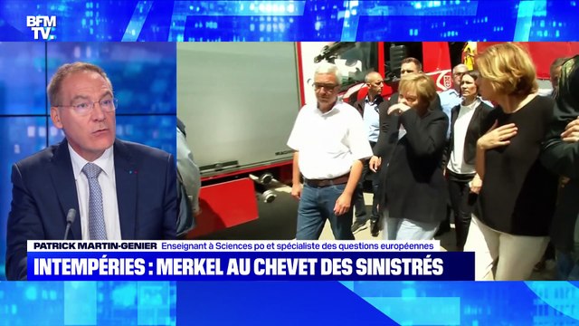 Intempéries: Merkel au chevet des sinistrés - 18/07