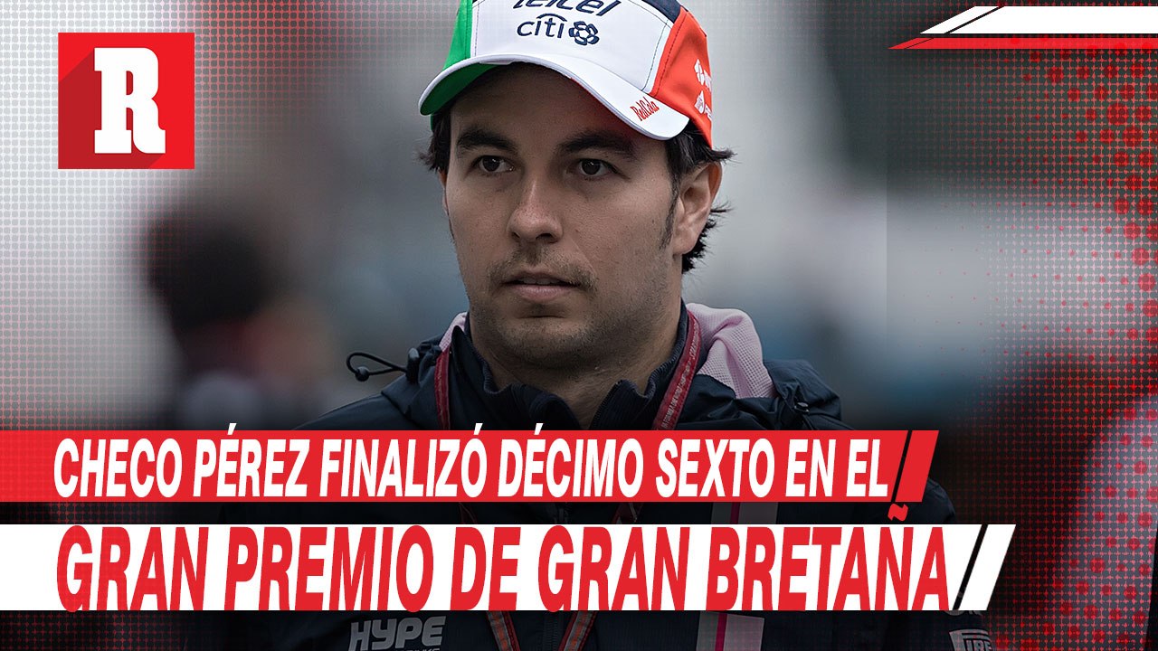 Checo Pérez finalizó décimo sexto en el gran pr...