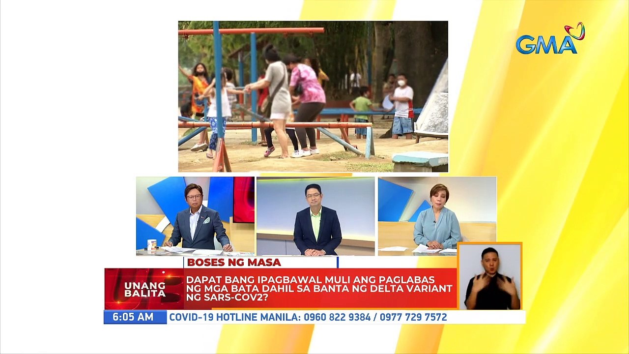 Dapat bang ipagbawal muli ang paglabas ng mga bata dahil sa banta ng delta variant ng SARS-COV2? | UB
