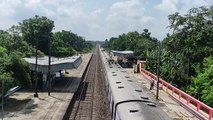 Up staff special EMU arriving & departing __ Bandel to Katwa Local __ Indian Railway