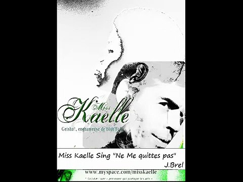 Ne me quittes pas, jacques Brel (revisited cover)