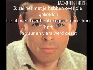 Jacques Brel - Ne Me Quitte Pas   avec paroles Néerlandais - met Nederlandse tekst