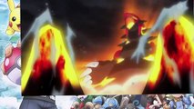 Mega charizard & Mega Metagross VS Primal Groudon & Primal Kyogre Pokemon XY Mega Evolution act 3