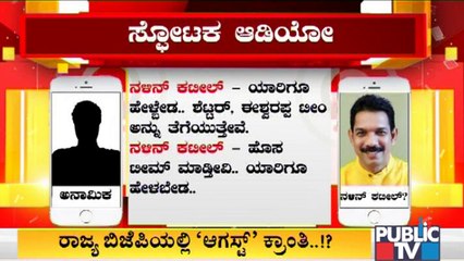 ಬಿಜೆಪಿ ರಾಜ್ಯಾಧ್ಯಕ್ಷ ಕಟೀಲ್ 'ಧ್ವನಿ' ಬಾಂಬ್  | Audio With Nalin Kumar Kateel's Voice Goes Viral