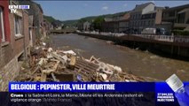 Belgique: émotion dans la ville de Pepinster après le choc des intempéries