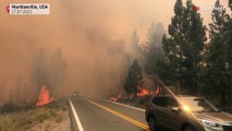 شاهد: عمليات إجلاء في كاليفورنيا بسبب الحرائق