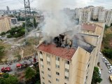 Son dakika haberi: Başakşehir'de korkutan yangın havadan görüntülendi