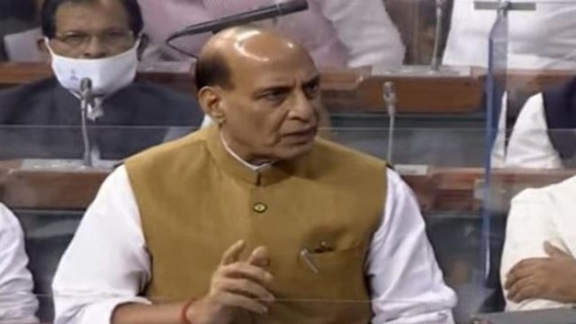 Oppo creates ruckus in Lok Sabha, Rajnath Singh hits back