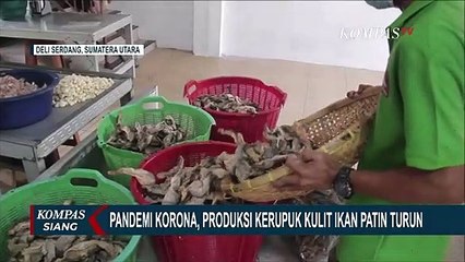 Скачать видео: Produksi Kerupuk Kulit Ikan Patin Turun Akibat Kurangnya Pembeli