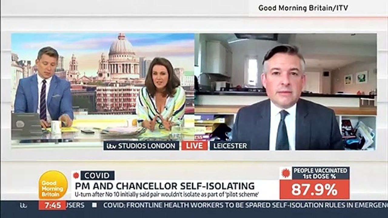 Labour's Jon Ashworth feels PM and chancellor shouldn't have to self-isolate after exption U-turn