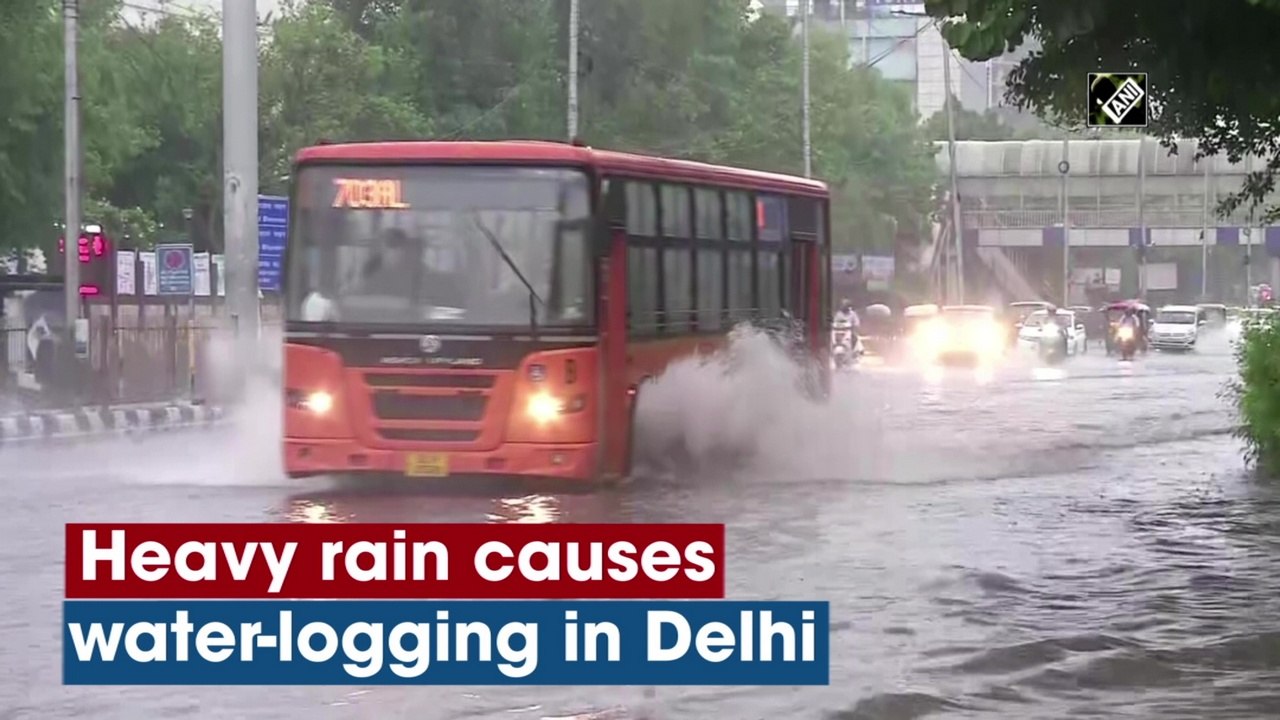 Heavy rain causes water-logging in Delhi