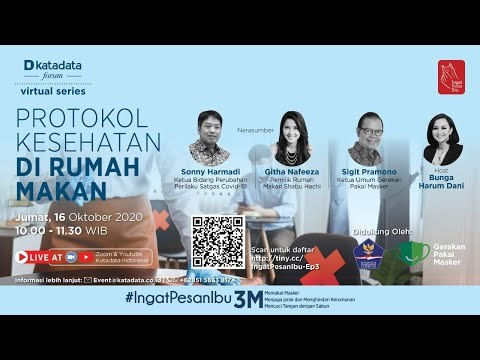 Katadata Forum Virtual Series Protokol Kesehatan di Rumah Makan